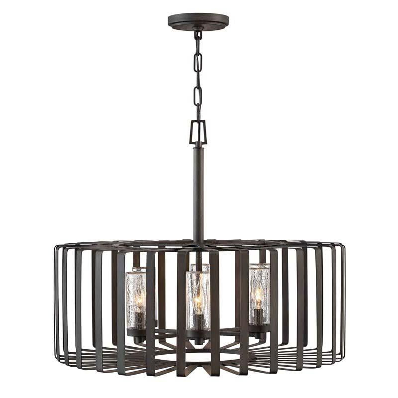 Hinkley 29505BGR Outdoor Reid Brushed Graphite Pendant Lights
