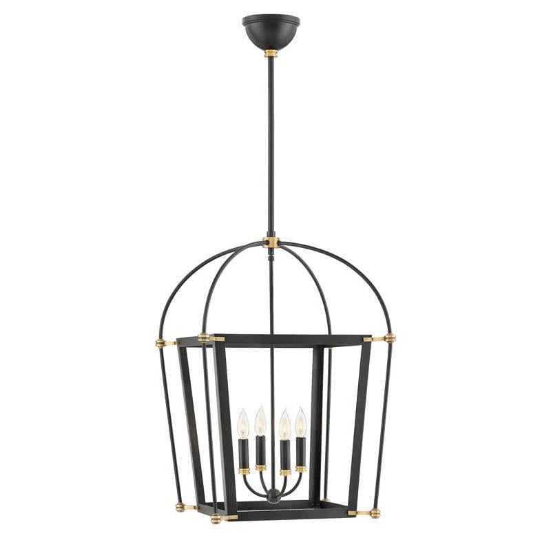 Hinkley 4055BK Chandelier Selby Black Pendant Lights