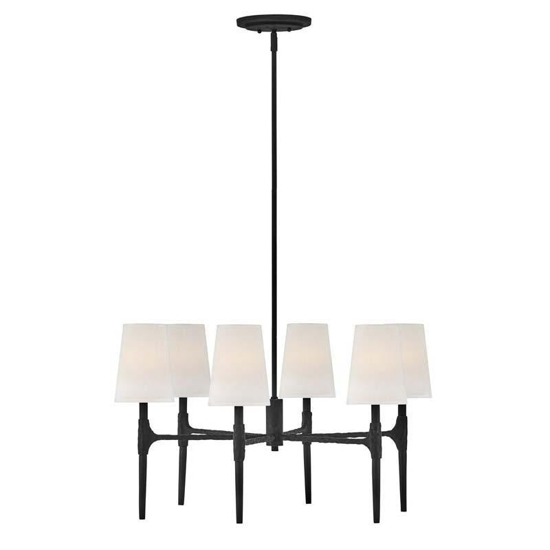 Hinkley 4466BK Chandelier Beaumont Black Pendant Lights