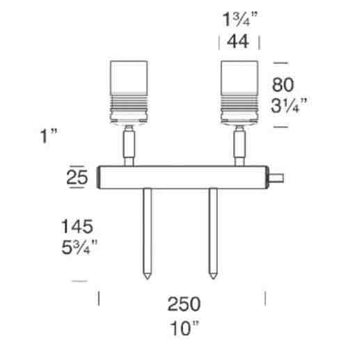 Hunza Euro Twin Bar Light - Seginus Lighting