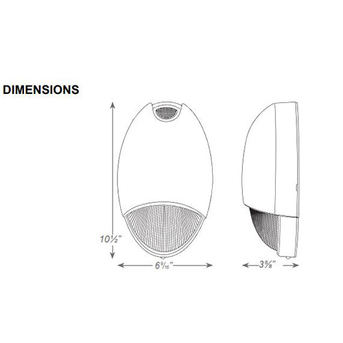 Advantage Environmental Lighting LDWEM Decorative Outdoor LED AC/Emergency Unit
