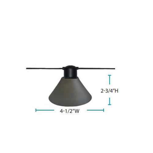 Lightcraft Outdoor Natural Bronze Bistro Pyramid Shade