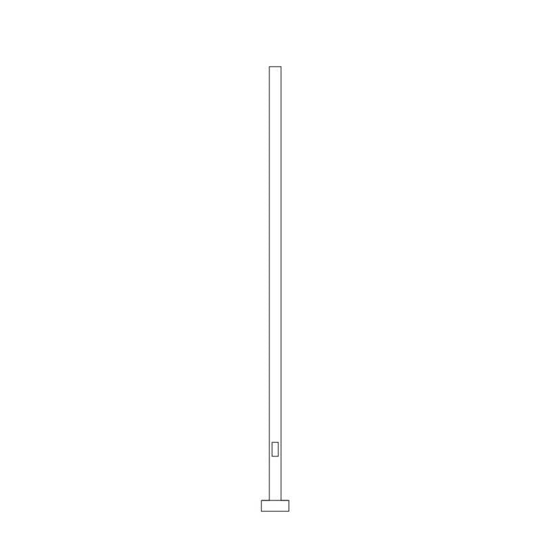 Lumec Lighting Contemporary Square Straight Shaft Poles (SPS)