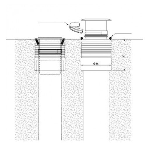 LuxR Lighting Modux Two & Four Recessed Security Canister