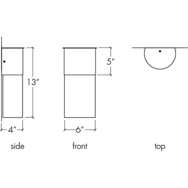 Profiles 19420 Indoor/Outdoor Sconce By Ultralights Lighting Additional Image 1