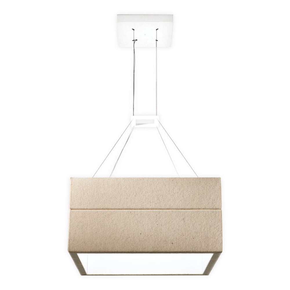 Shaper Lighting Shaper Sense Square Pendant Luminaire Acoustic Lighting