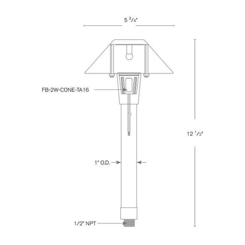 SPJ Lighting SPJ-MA-20-PETITE 2W LED Petite Path Light 12V - Seginus Lighting
