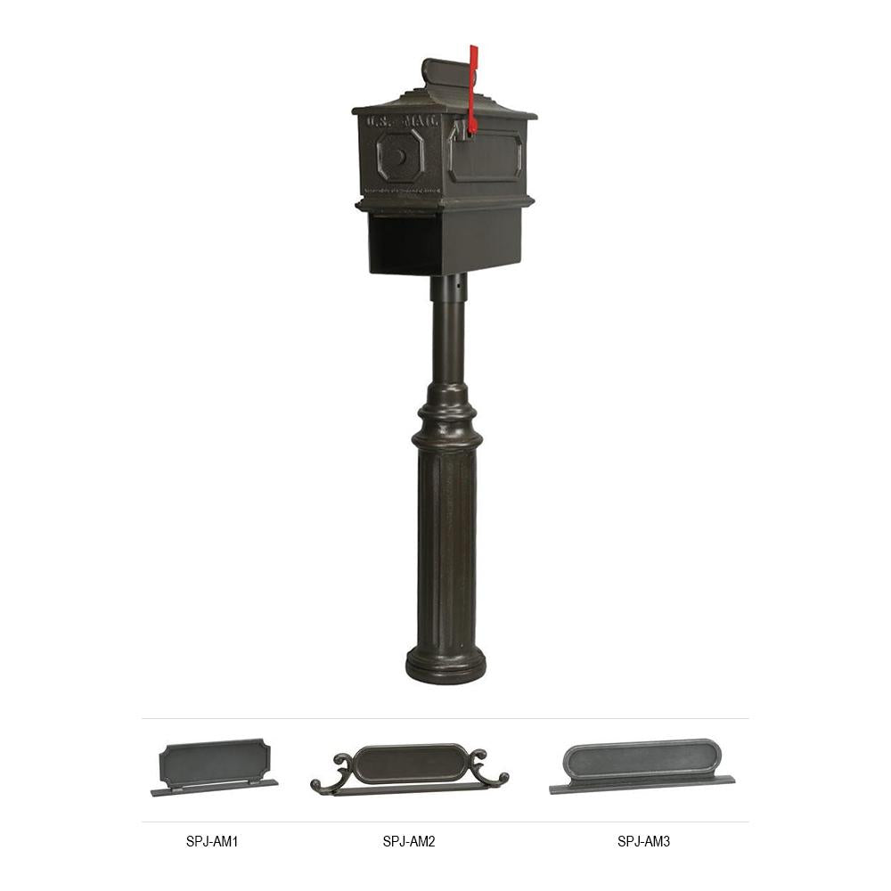 SPJ Lighting SPJ-MBNP-1 Post Mount with Newspaper Holder