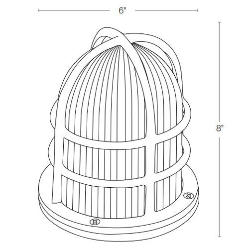 SPJ Lighting SPJ-NS-DM6 Nautical Pier Mount 8W LED RGBW