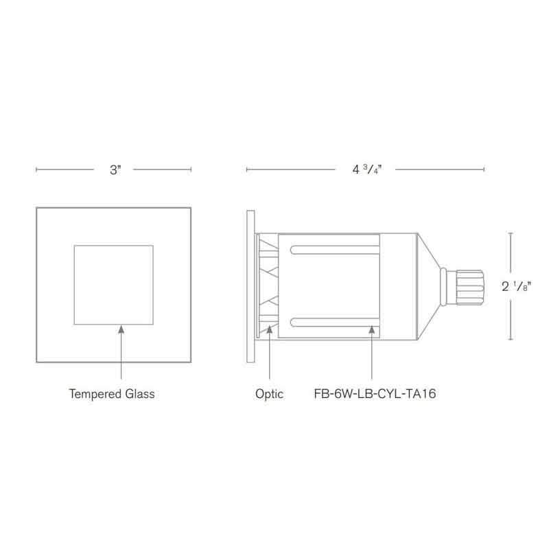 SPJ Lighting SPJ-RC10-3SQ LED Recessed Flood Light 12V - Seginus Lighting