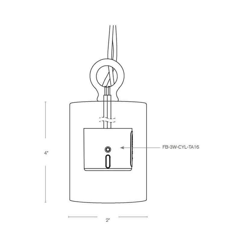 SPJ Lighting SPJ18-20 2W LED Mini Hanging House 12V