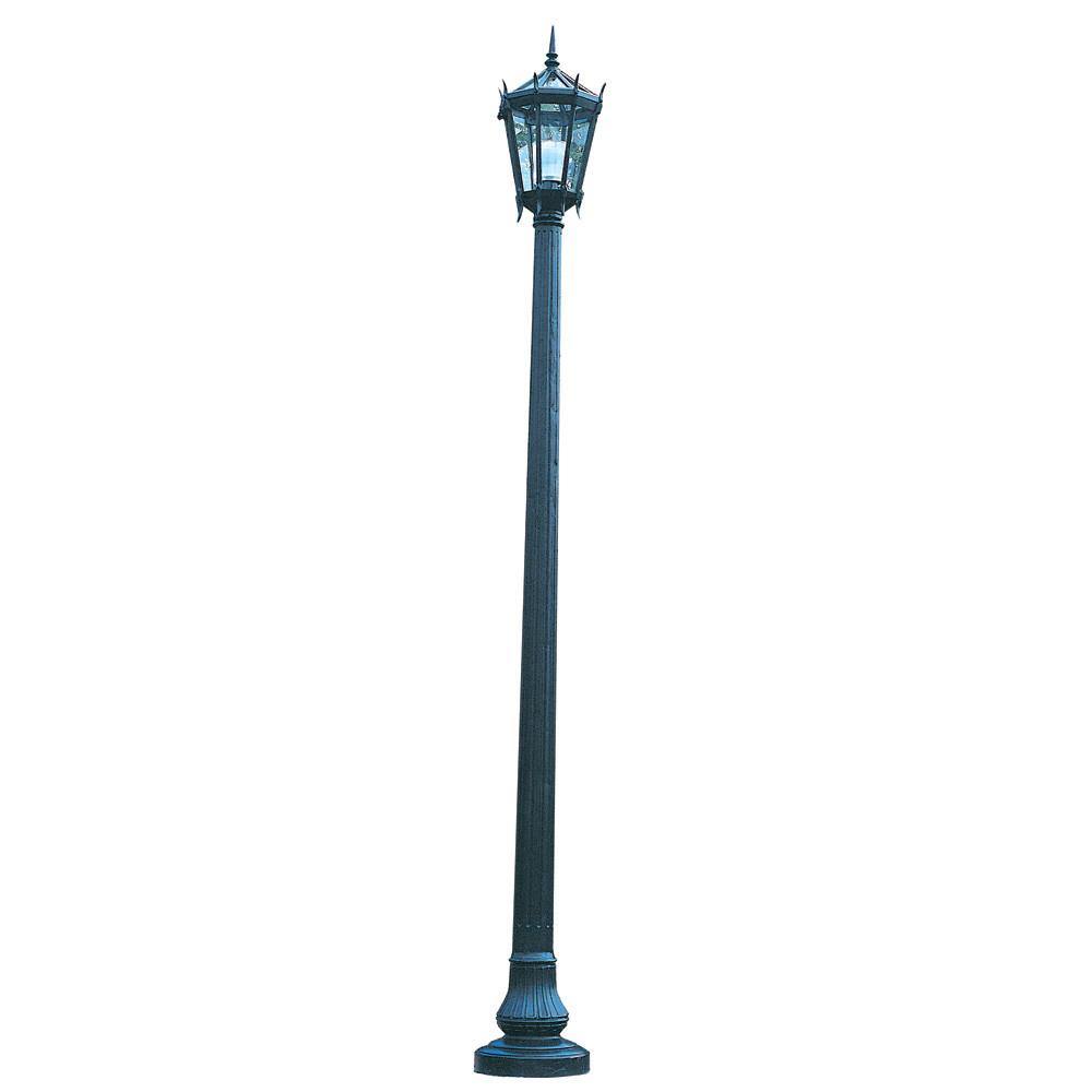 SPJ Lighting SPJ26-15 Fluted Brass Post with Base