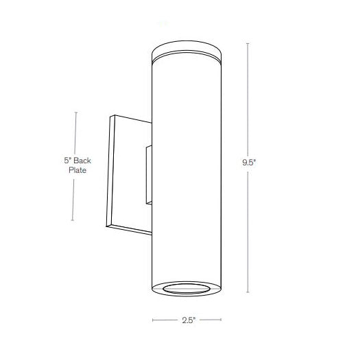 SPJ Lighting THE NEW YORKER 2W LED Up/Down Wall Mount