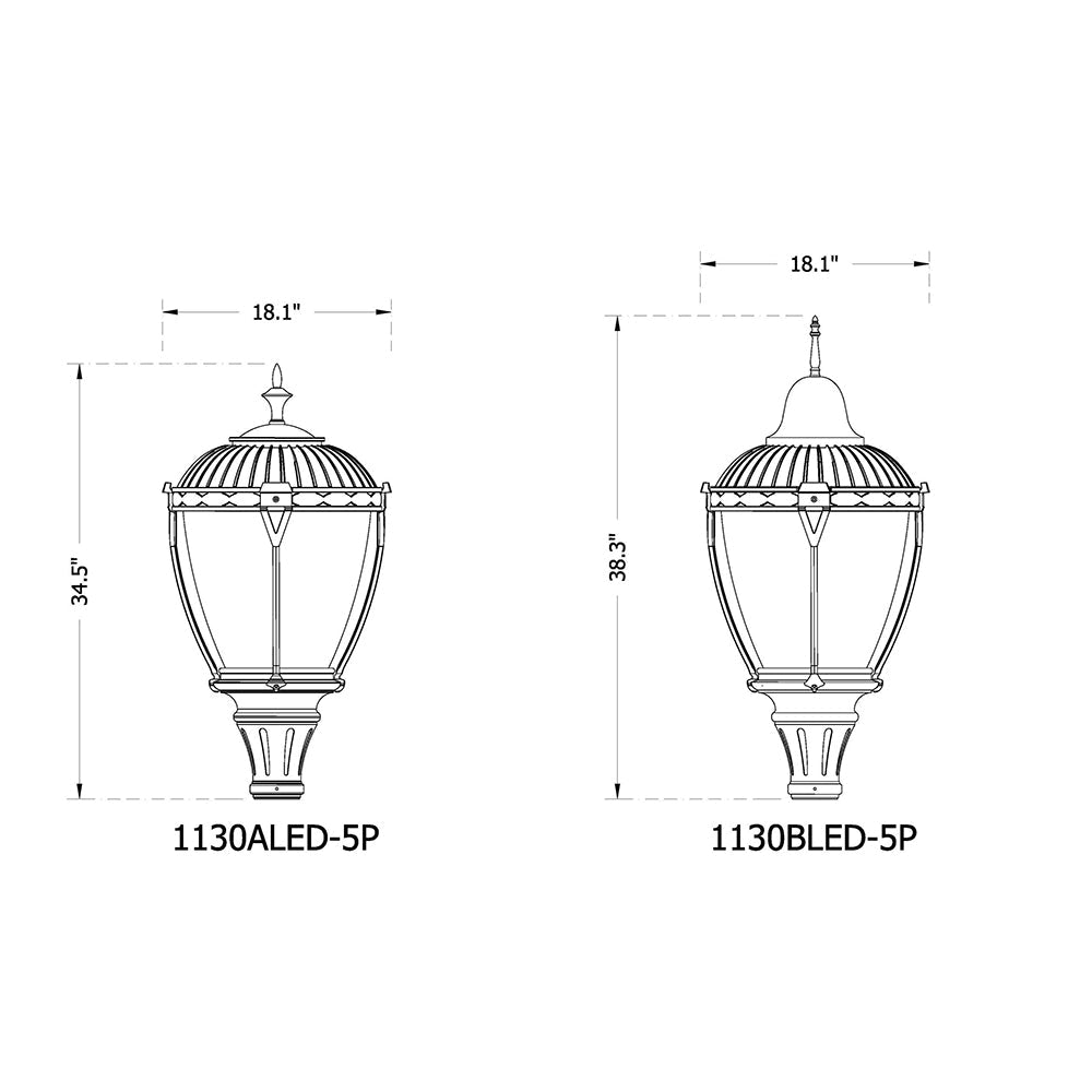 Sternberg Lighting 1130ALED/1130BLED Ripon