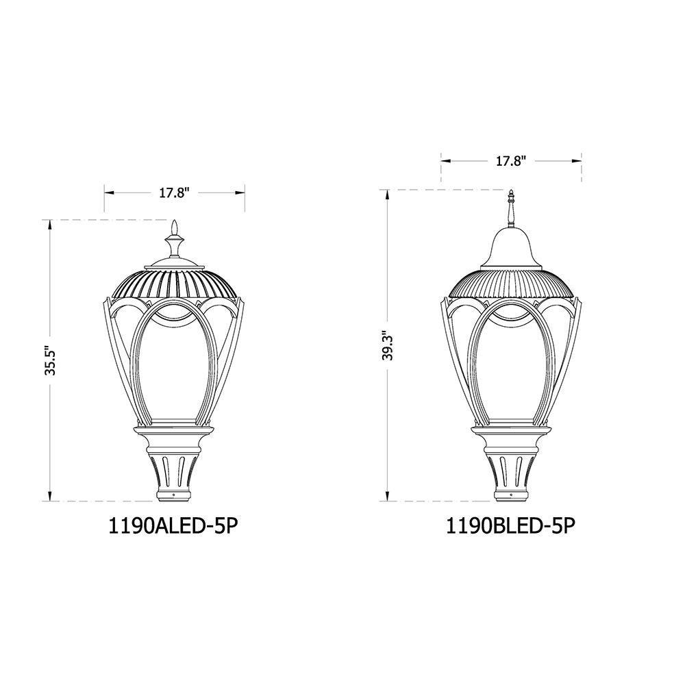 Sternberg Lighting 1190ALED 1190BLED Plaza