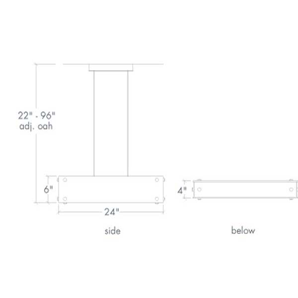 Strata 17369-24 Indoor/Outdoor Dark Iron Pendant By Ultralights Lighting Additional Image 1