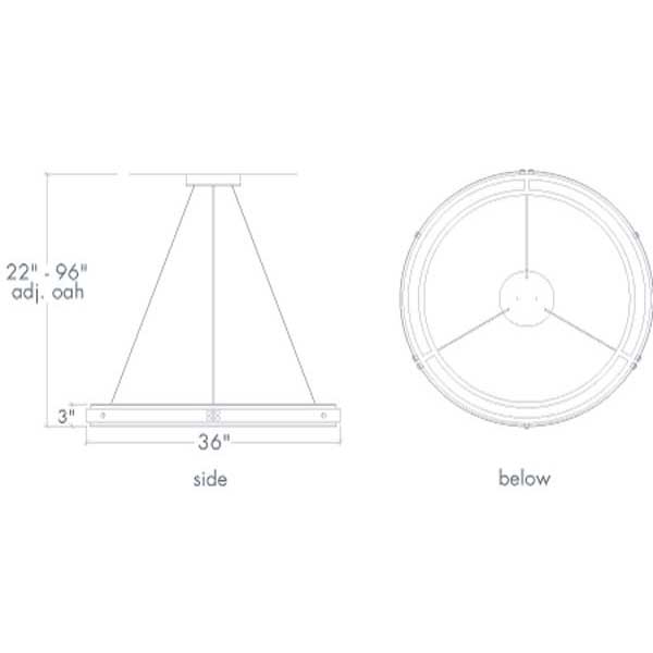 Strata 17374-36 Indoor/Outdoor Pendant By Ultralights Lighting Additional Image 1