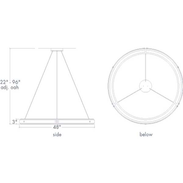 Strata 17374-48 Indoor/Outdoor Pendant By Ultralights Lighting Additional Image 1