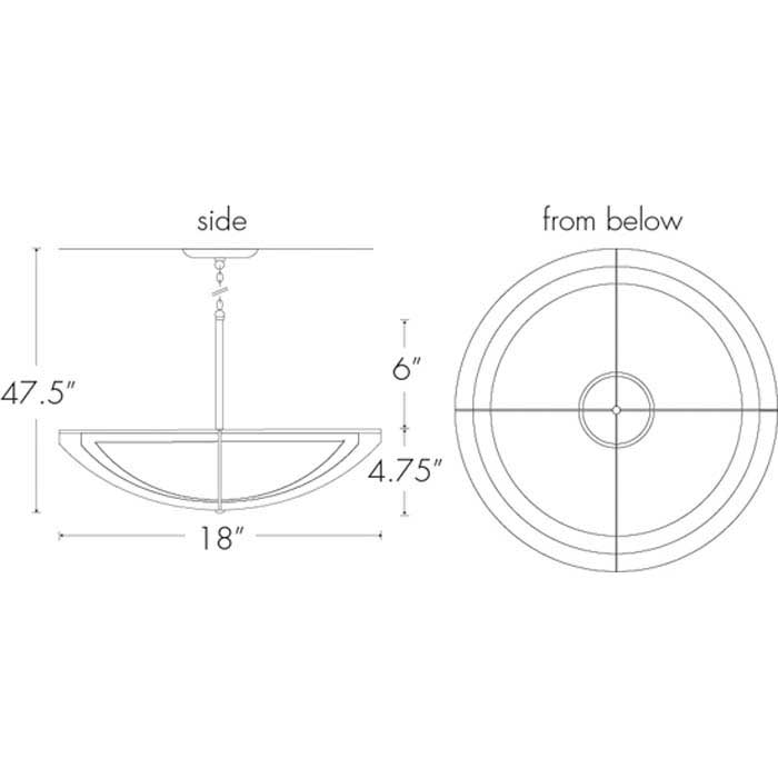 Synergy 0482-18-SM Indoor/Outdoor Stem Mount Pendant By Ultralights Lighting Additional Image 1