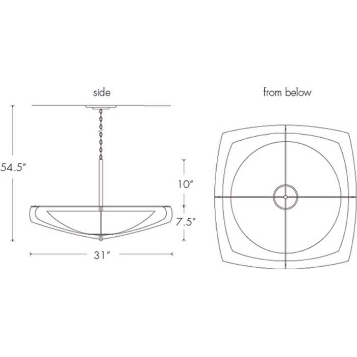 Synergy 0492-31-SM Indoor/Outdoor Stem Mount Pendant By Ultralights Lighting Additional Image 1