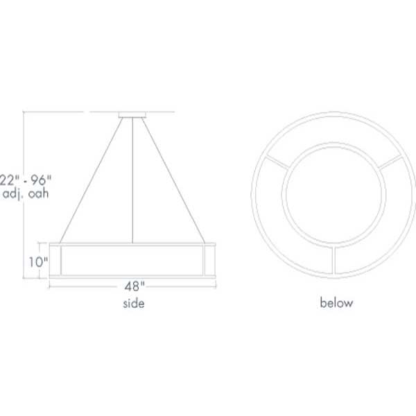 Tambour 17379-48 Indoor/Outdoor Pendant By Ultralights Lighting Additional Image 1