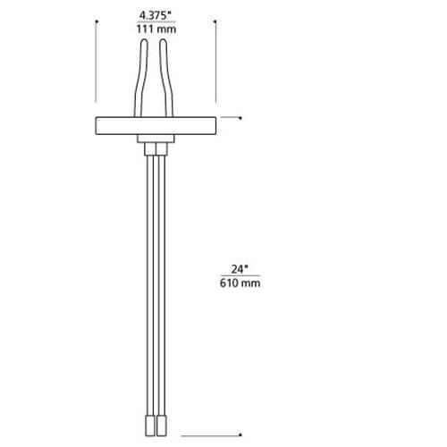 Tech Lighting 700KP4C24 Kable Lite 4" Round Power Feed Canopy Single-Feed
