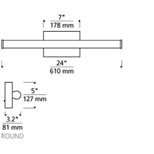 Tech Lighting 700BC Lufe Round 24 Bath Additional Image 2