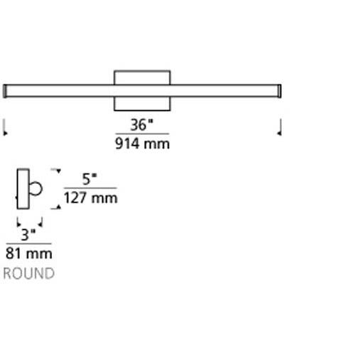Tech Lighting 700BC Lufe Round 36 Bath Additional Image 3