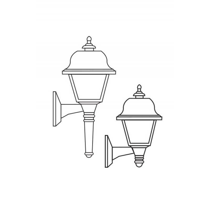 Wave Lighting 407 Saxony Outdoor Wall Mount with Long & Short Tail