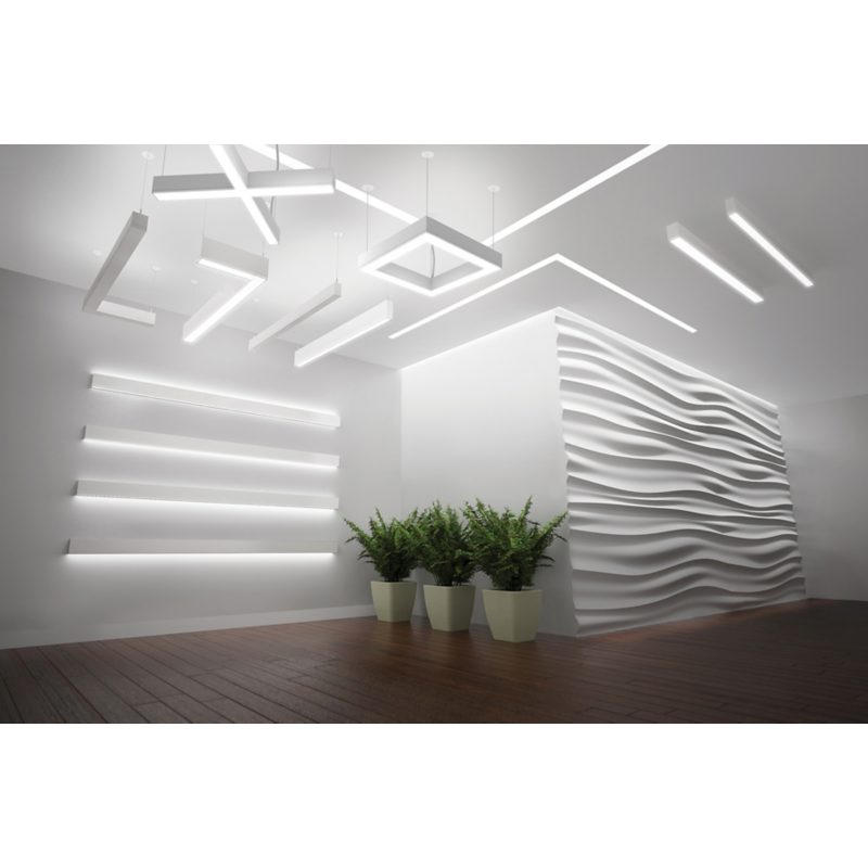 Ledalite TruGroove shapes Linear Suspension Light
