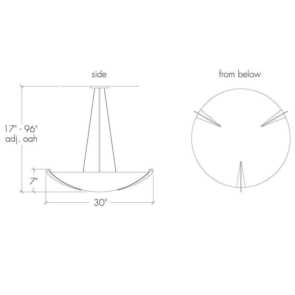 Ultralights Lighting Compass 11202-30 Interior Sconce