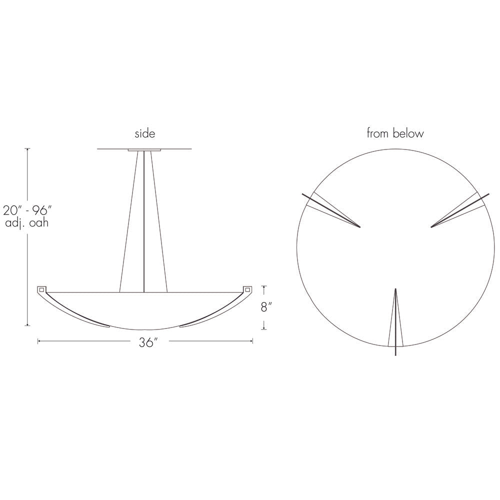 Ultralights Lighting Compass 11202-36 Interior Sconce