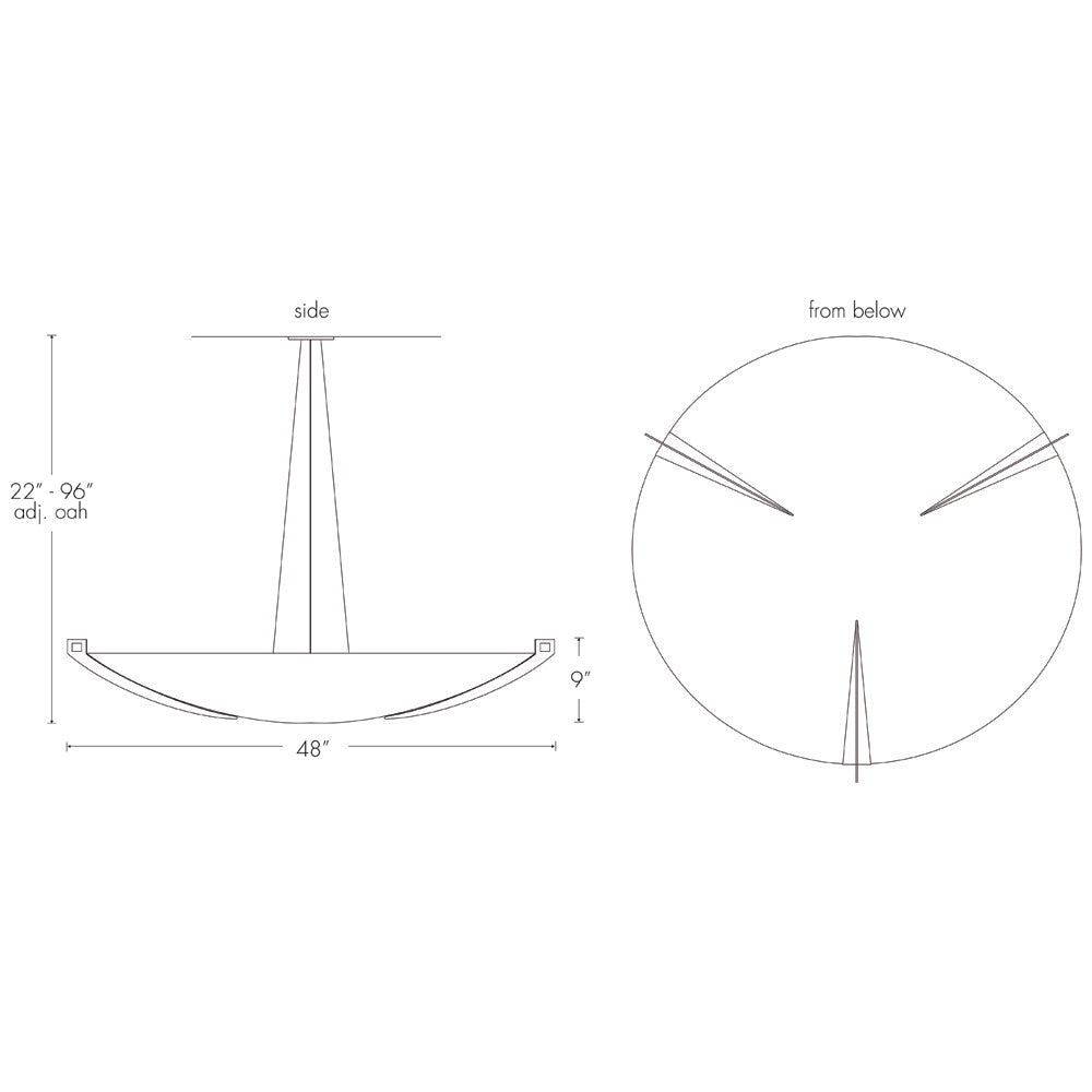 Ultralights Lighting Compass 11202-48 Interior Sconce