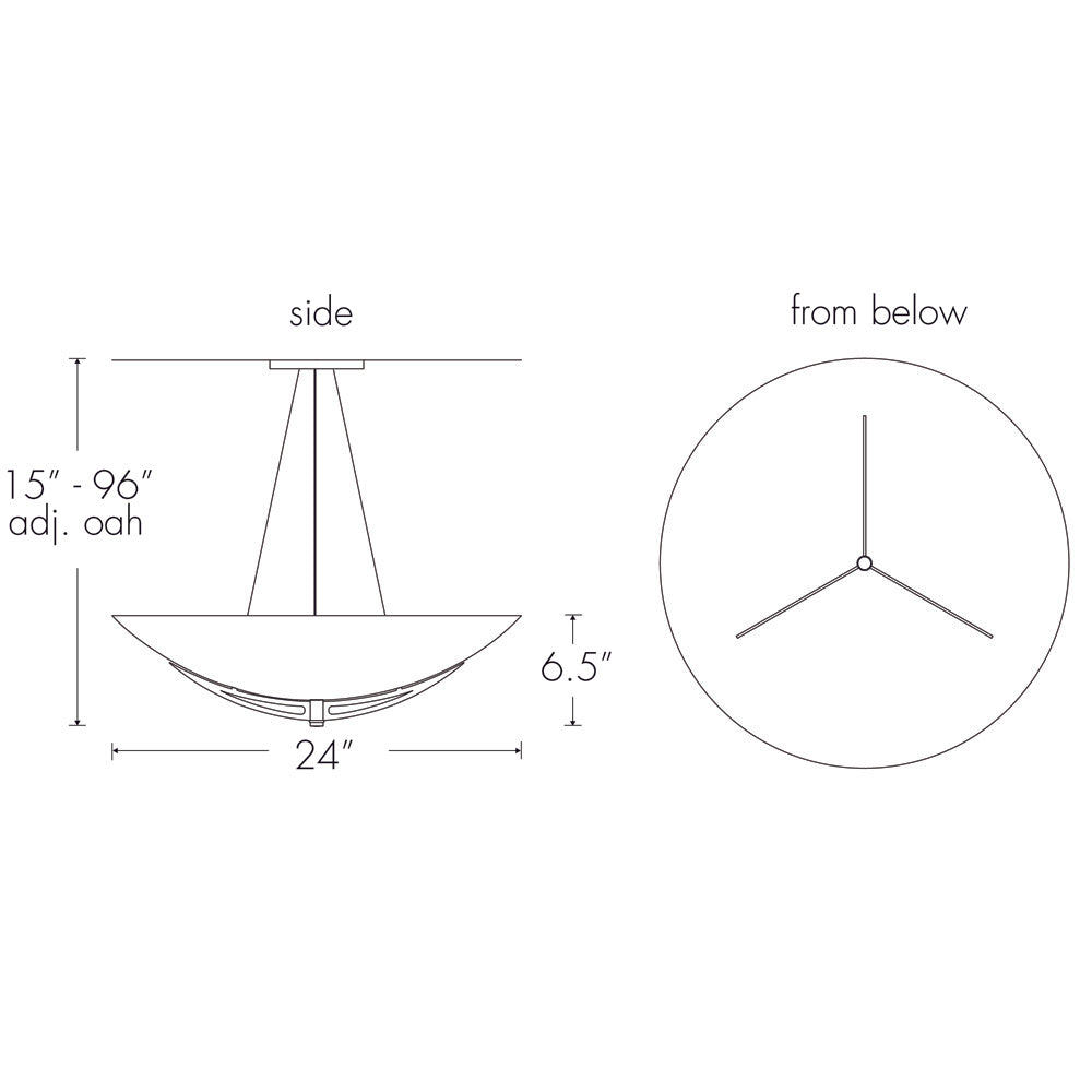 Ultralights Lighting Compass 11203-24 Interior Sconce