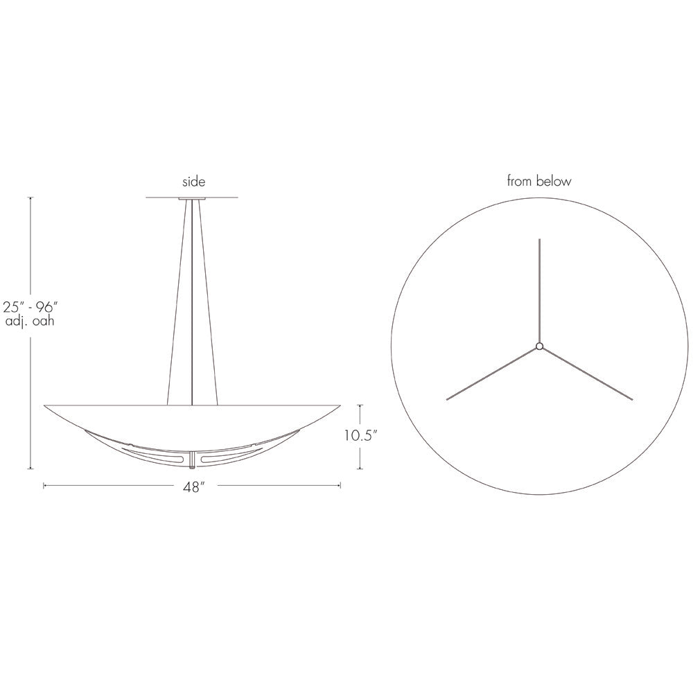 Ultralights Lighting Compass 11203-48 Interior Sconce