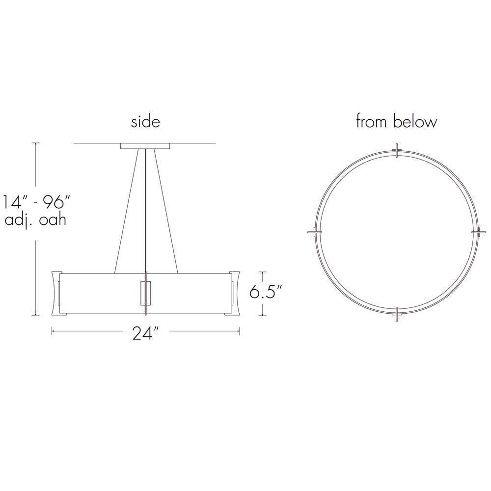 Ultralights Lighting Genesis 11206-24 Interior Sconce