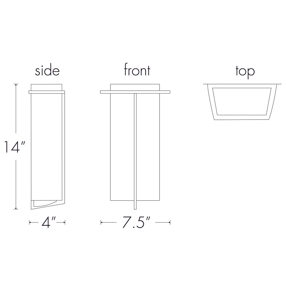 Ultralights Lighting Synergy 0485 ADA Sconce