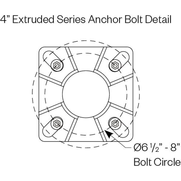 Amerlux 4" Extruded Pole Series (APxx4) 1