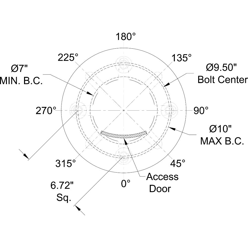 Amerlux Abilene 13" AP-Pole Series (AP110x) 1