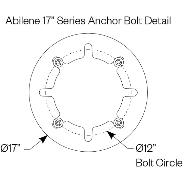 Amerlux Abilene 17" AP-Pole Series (AP130x) 1