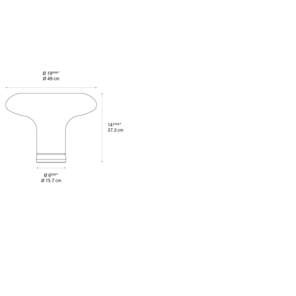 Artemide Lesbo Max 75W E26 120V (Non UL) Table Lamp