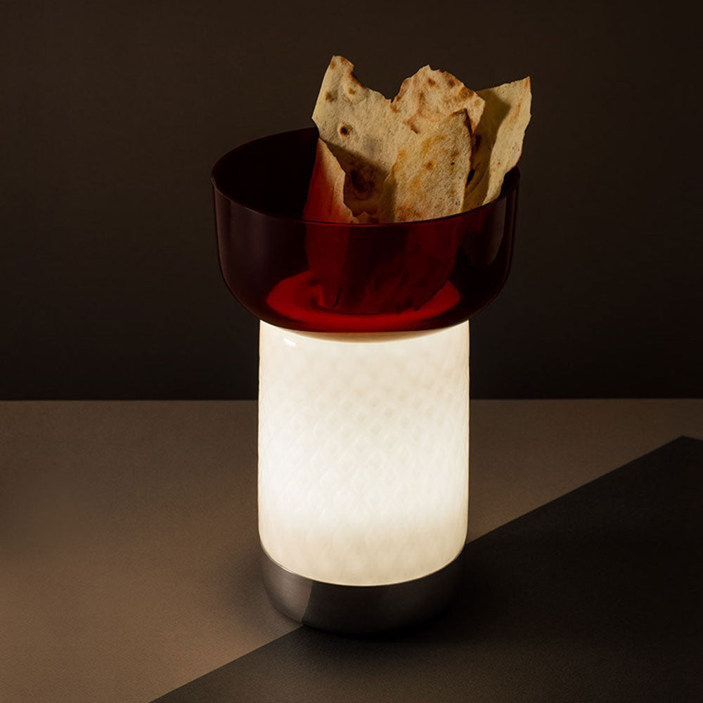 Artemide Bonta 2.4W 27K 80CRI 120V Multiplug Table Lamp with White Diffuser