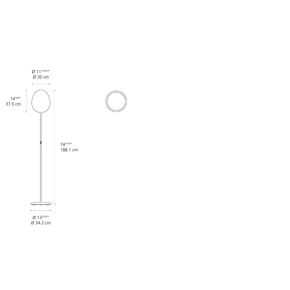 Artemide Stellar Nebula 30 LED 20W 30K 90CRI Floor Lamp