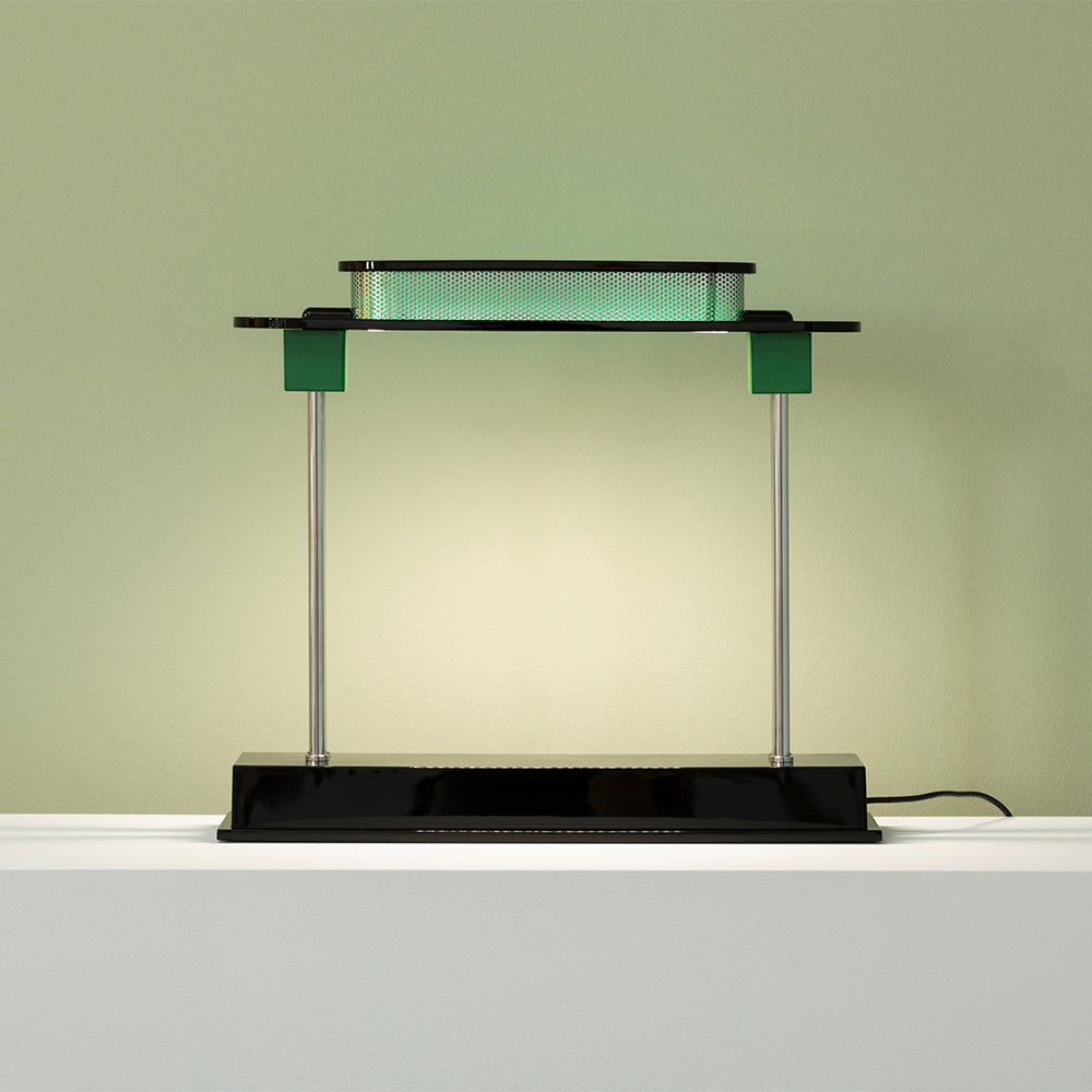 Artemide Pausania LED 14W Tunable White with Green Diffuser Table Lamp