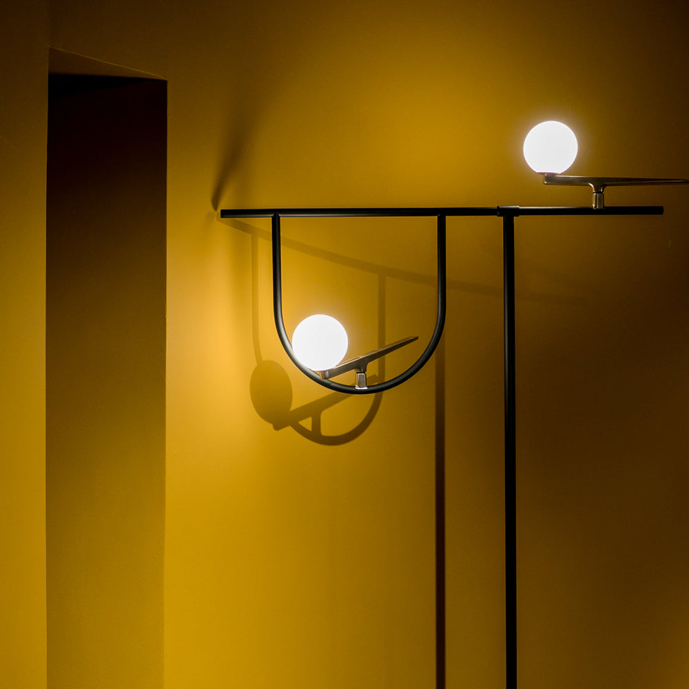 Artemide Yanzi LED 19.9W 30K 90CRI Black/Yellow W/Dimmer ETL Floor Lamp