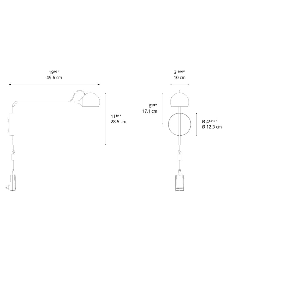 Artemide Ixa LED 120V Wall Light