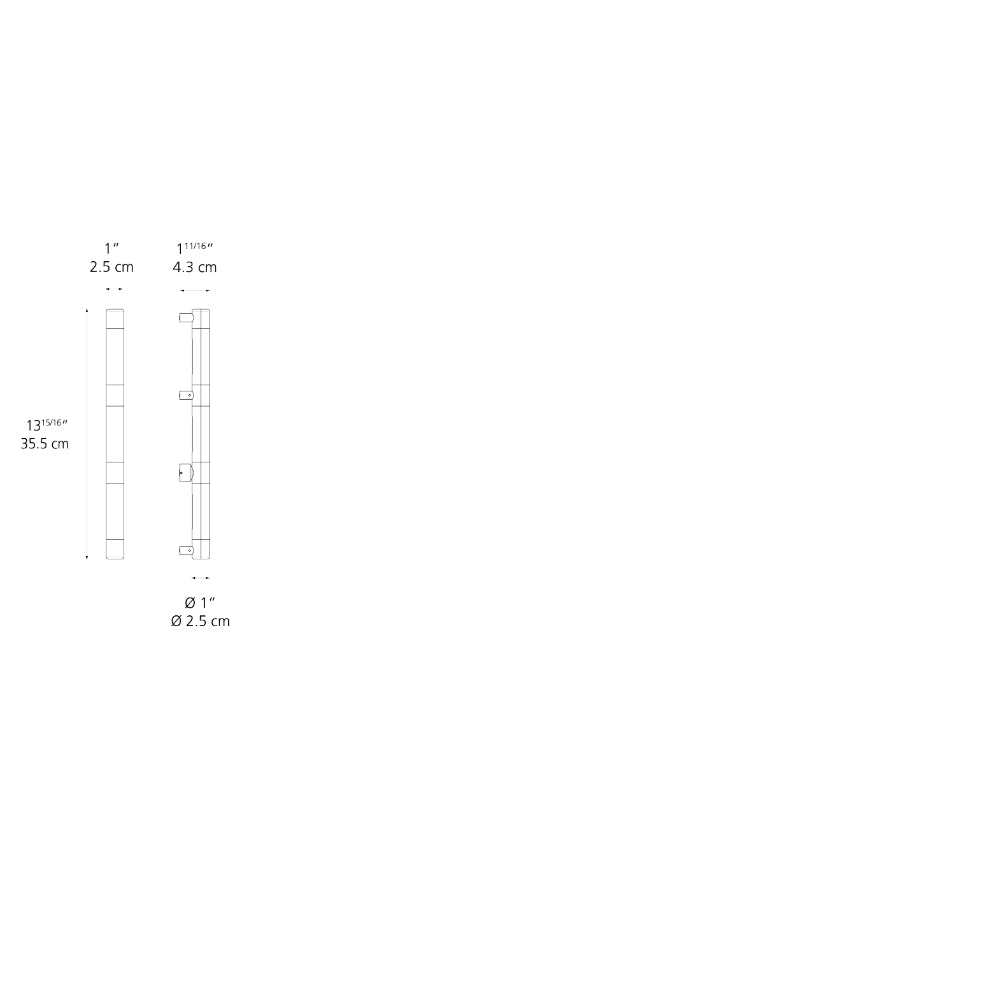 Artemide Alphabet of Light LED 24VDC Mini Uppercase Wall Light