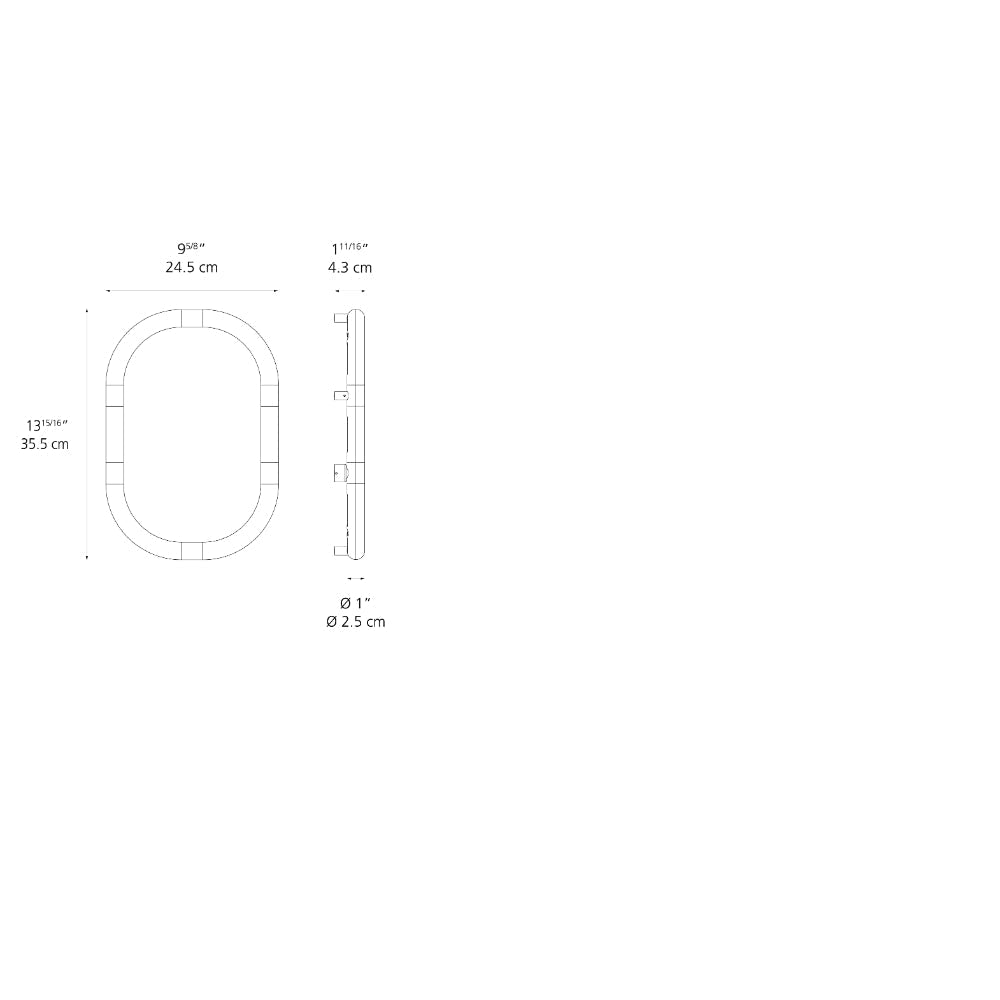 Artemide Alphabet of Light LED 24VDC Mini Uppercase Wall Light