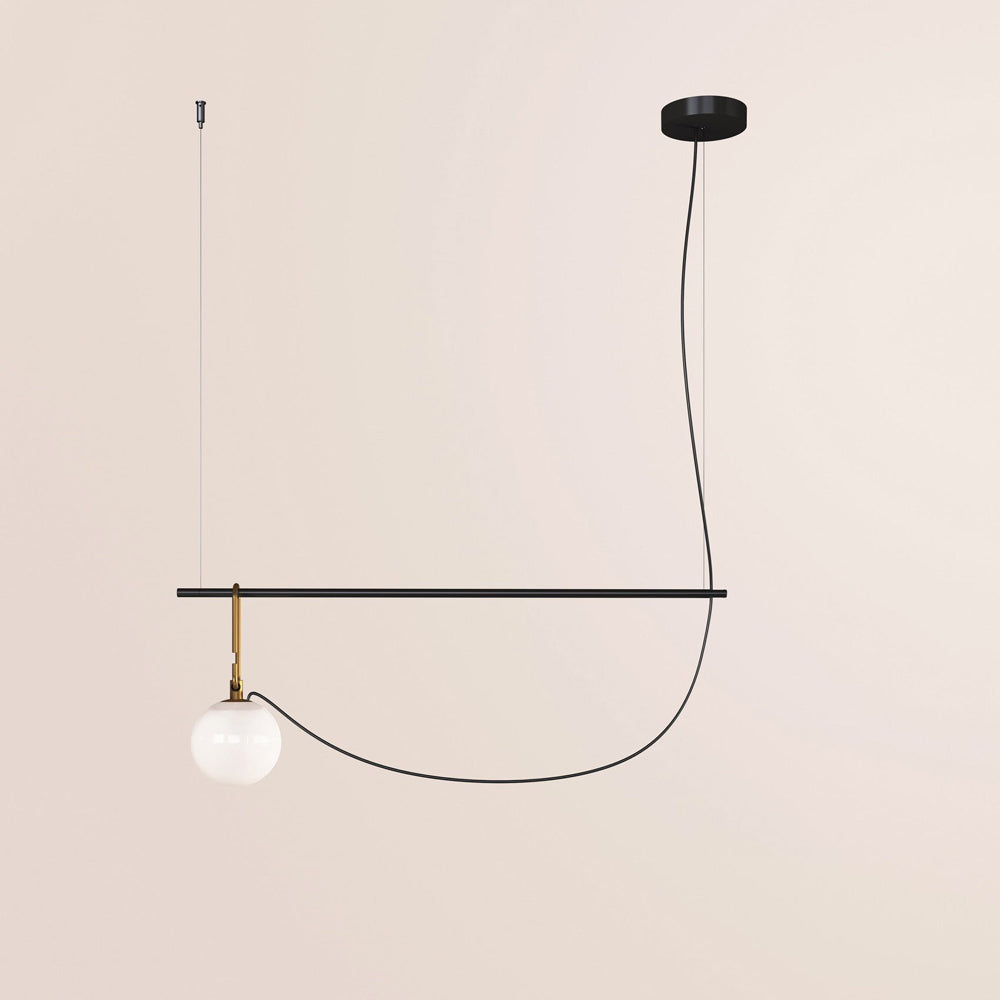 Artemide NH LED Max 15W E26 Gold Ext 20Ft 22 Suspension Light