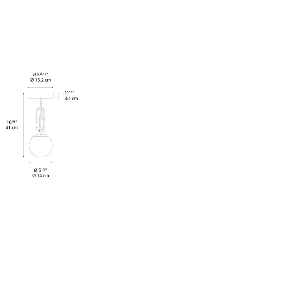Artemide NH 14 LED Max 5W E12 Gold Ceiling Light